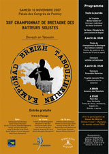 Championnat de Bretagne des batteurs solistes 2007